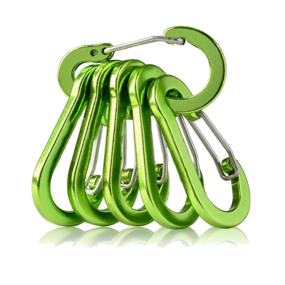 Aluminum Alloy Carabiner Keychain Set For Camping And Hiking
