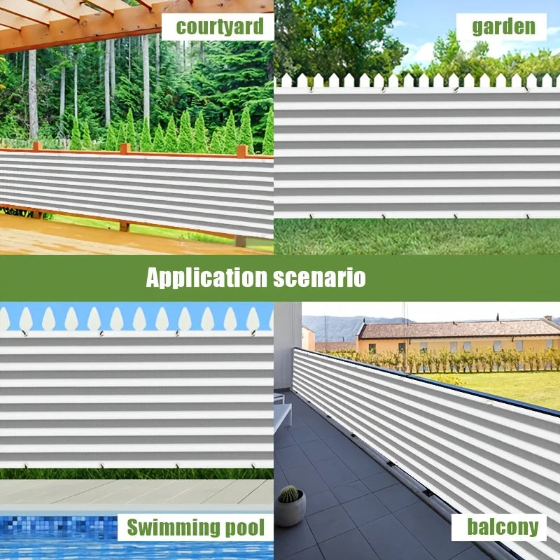 Privacy Fence, Plant Shade Netting, Shade Cloth, High-Density Polyethylene Uv-Resistant Net with Breathable Mesh and Grommets, Ideal for Garden Use