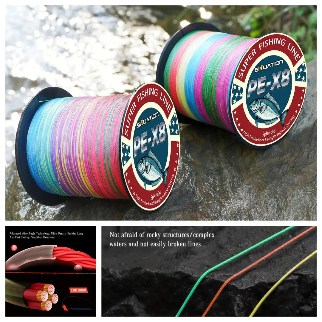 Ultra Tough Woven Braided Fishing Line Sinking 10-40lb