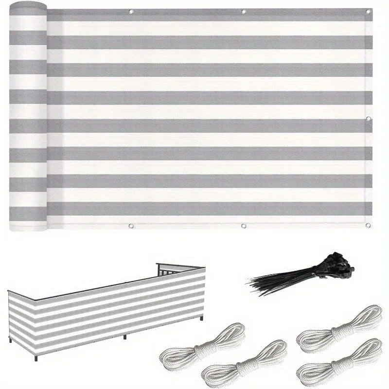 Privacy Fence, Plant Shade Netting, Shade Cloth, High-Density Polyethylene Uv-Resistant Net with Breathable Mesh and Grommets, Ideal for Garden Use