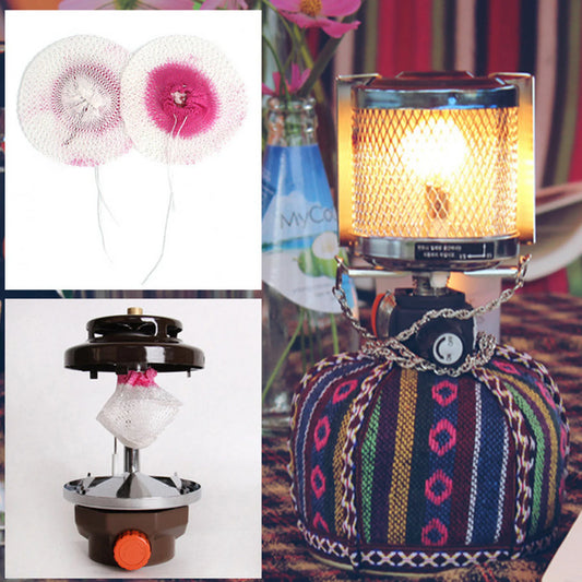 Gas Lamp Mantles 50 Pcs Set for Outdoor Lanterns Durable