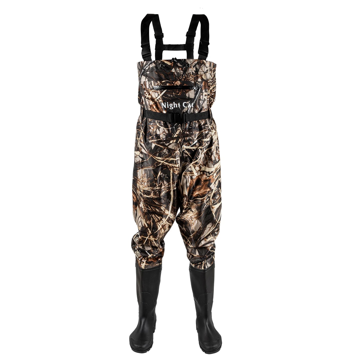 Night Cat Unisex Breathable Waterproof Chest Waders With Bootfoot Belt