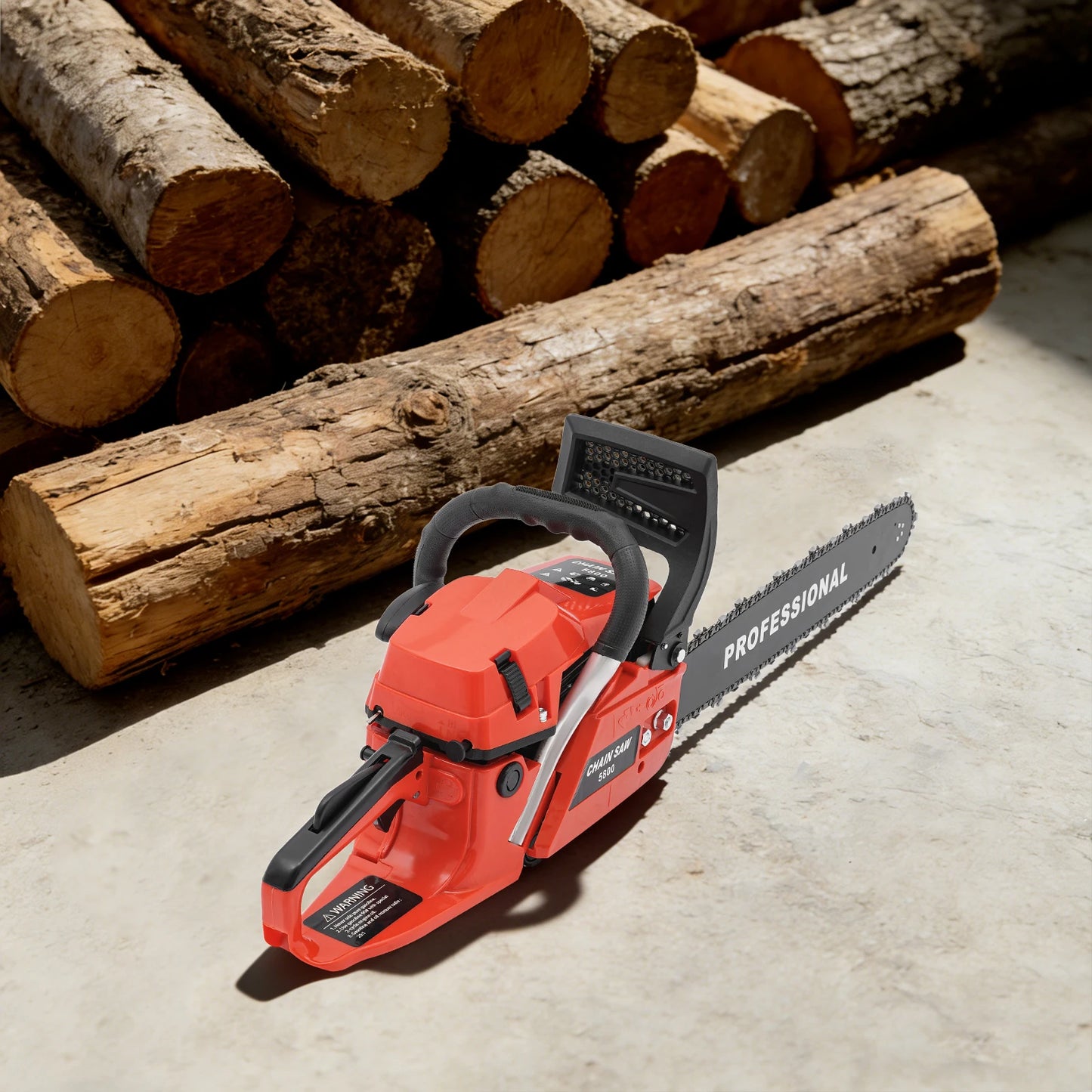Gas Chainsaw Two Stroke High Performance For Wood Cutting And Pruning