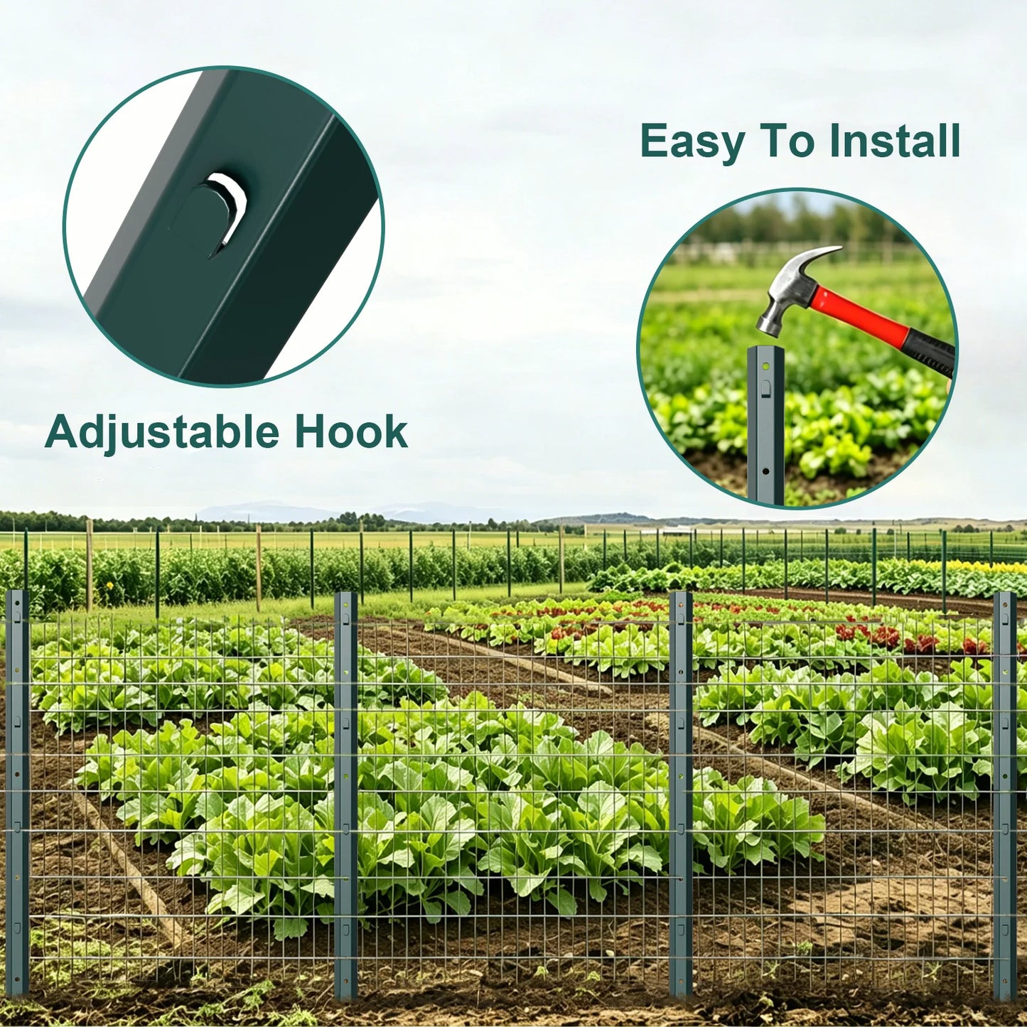 Heavy Duty Metal Fence Post No Dig Stakes For Fencing