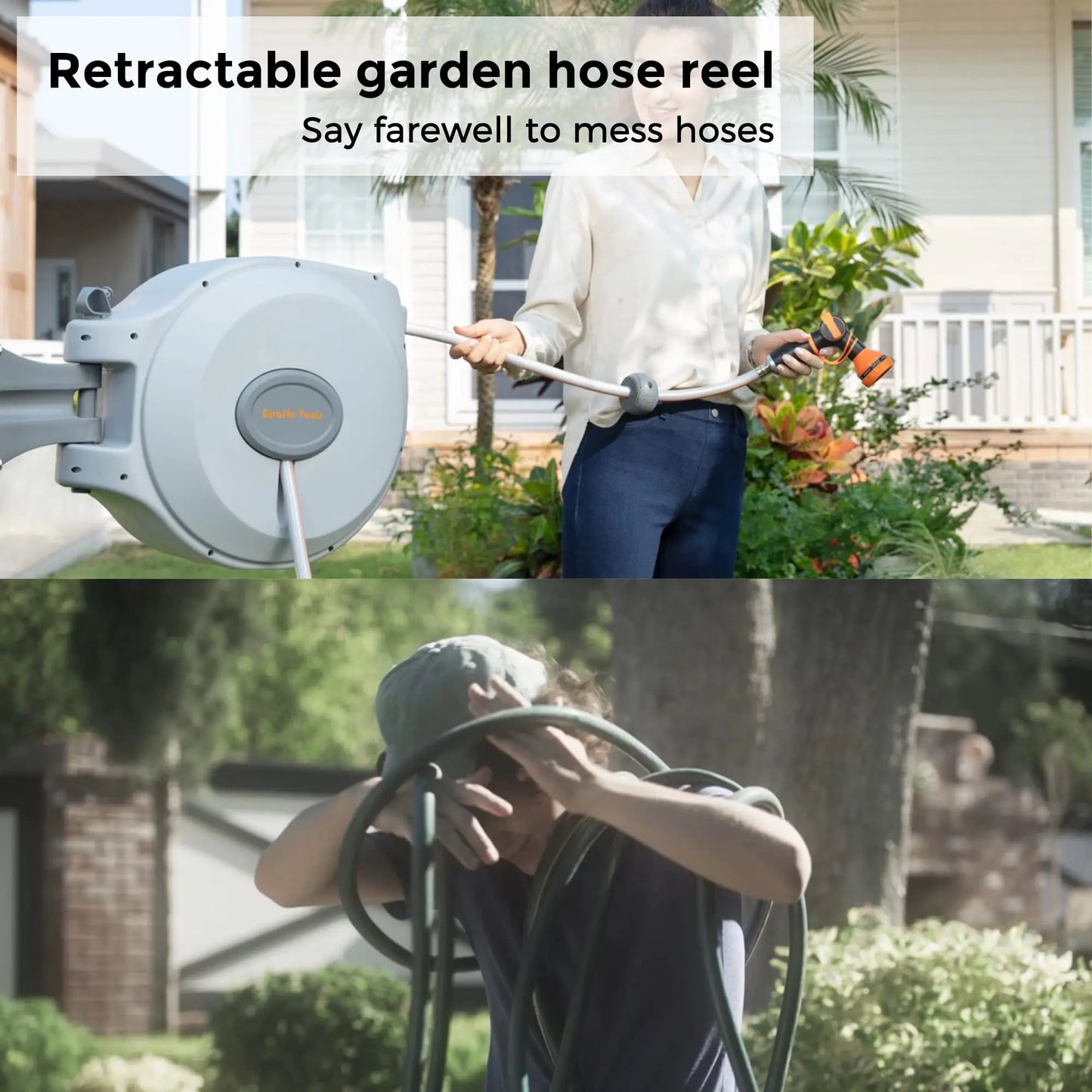 Giraffe Tools CW20 Retractable Hose Reel With Swivel Bracket