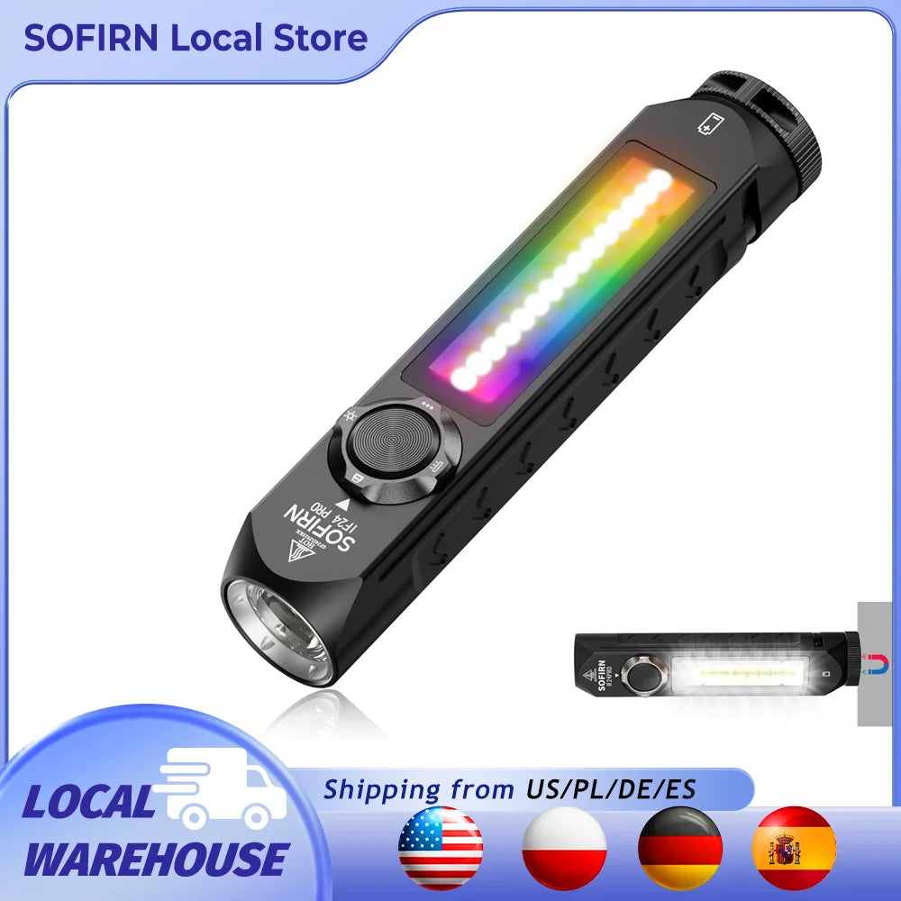 Sofirn IF24 RGB LED Flashlight 2000lm USB Type C Rechargeable
