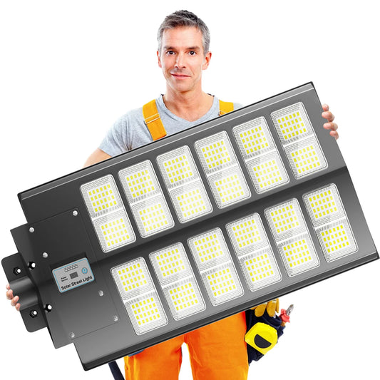 6000-Watt Waterproof Solar Street Lights With Motion Sensor