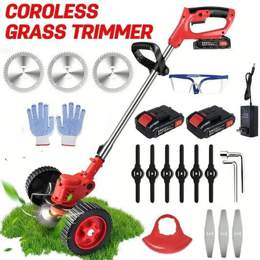 XMSJ String Trimmer Edger Whacker Grass Eater Lawn Cutter 21V