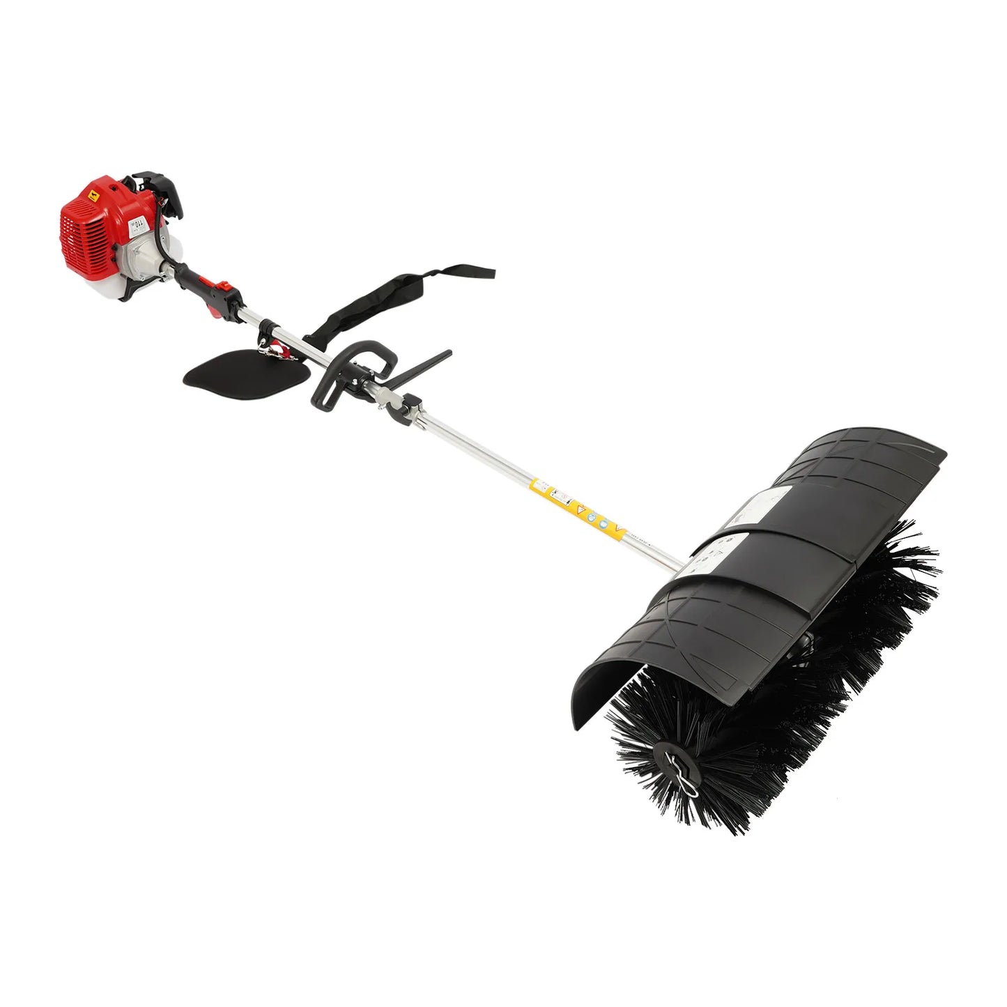 Gas Powered Broom Sweeper 2.3HP 52cc For Outdoor Cleaning