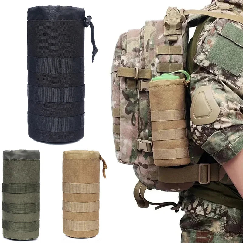 Tactical Molle Water Bottle Pouch Carrier Durable Outdoor Gear