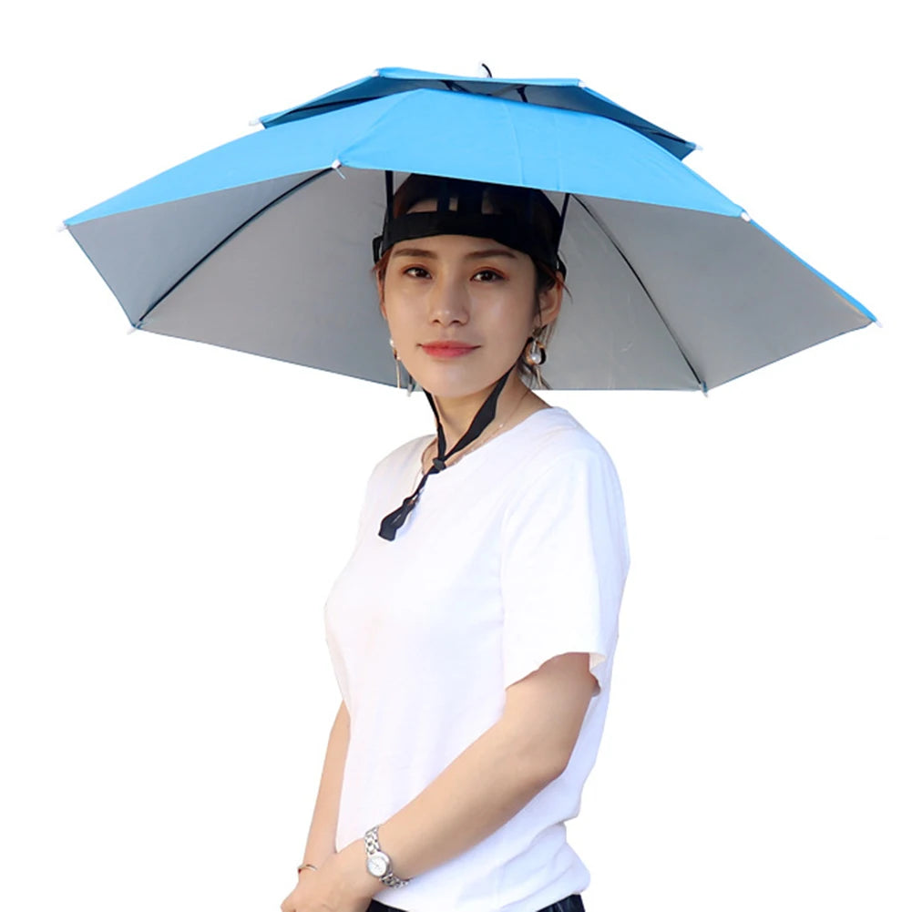 Shunmaii Portable Foldable Fishing Sunshade Umbrella Hat UV Protection