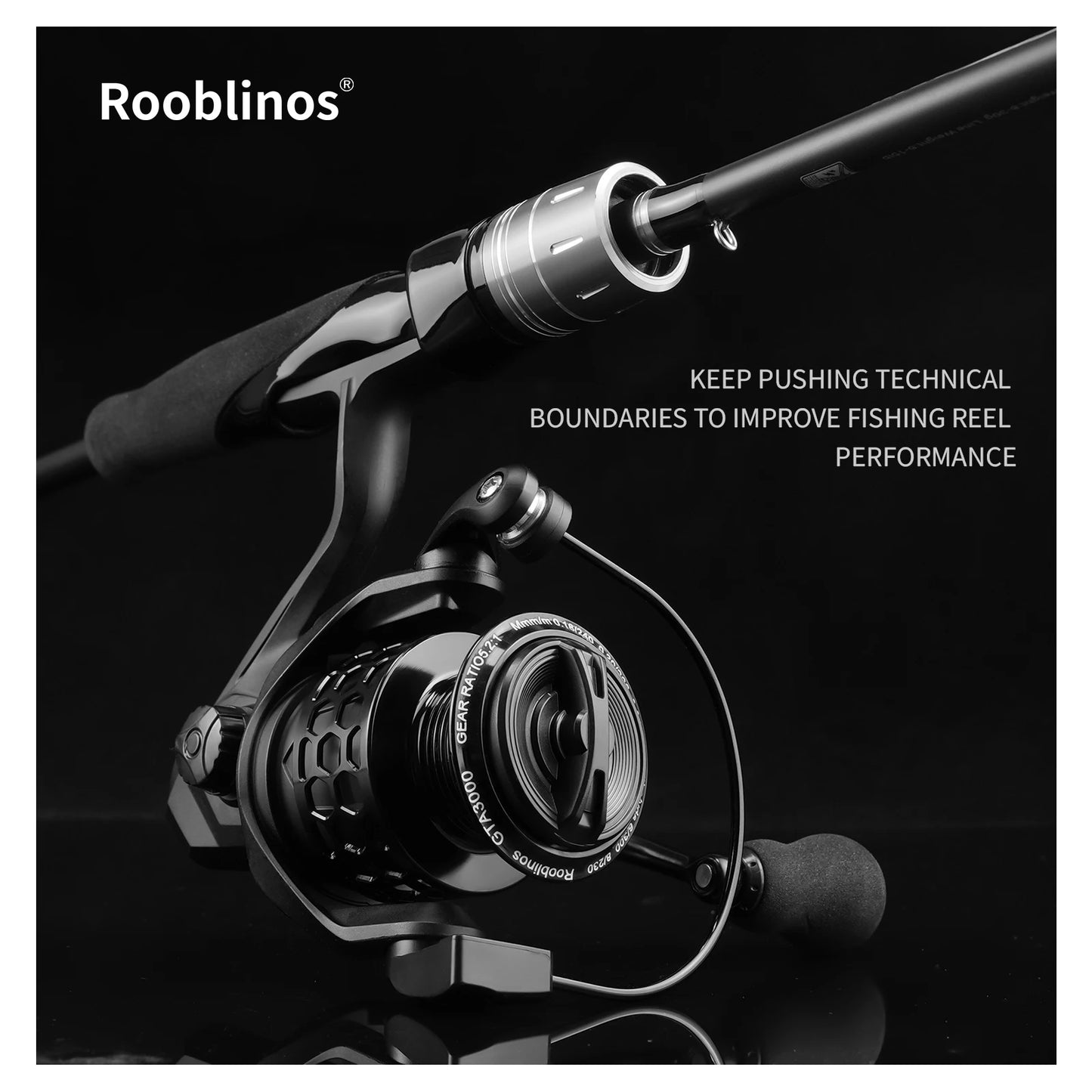 ROOBLINOS GTA3 Spinning Reel 1000-7000 Series Metal Universal Reel for Freshwater Sea Fishing Reel