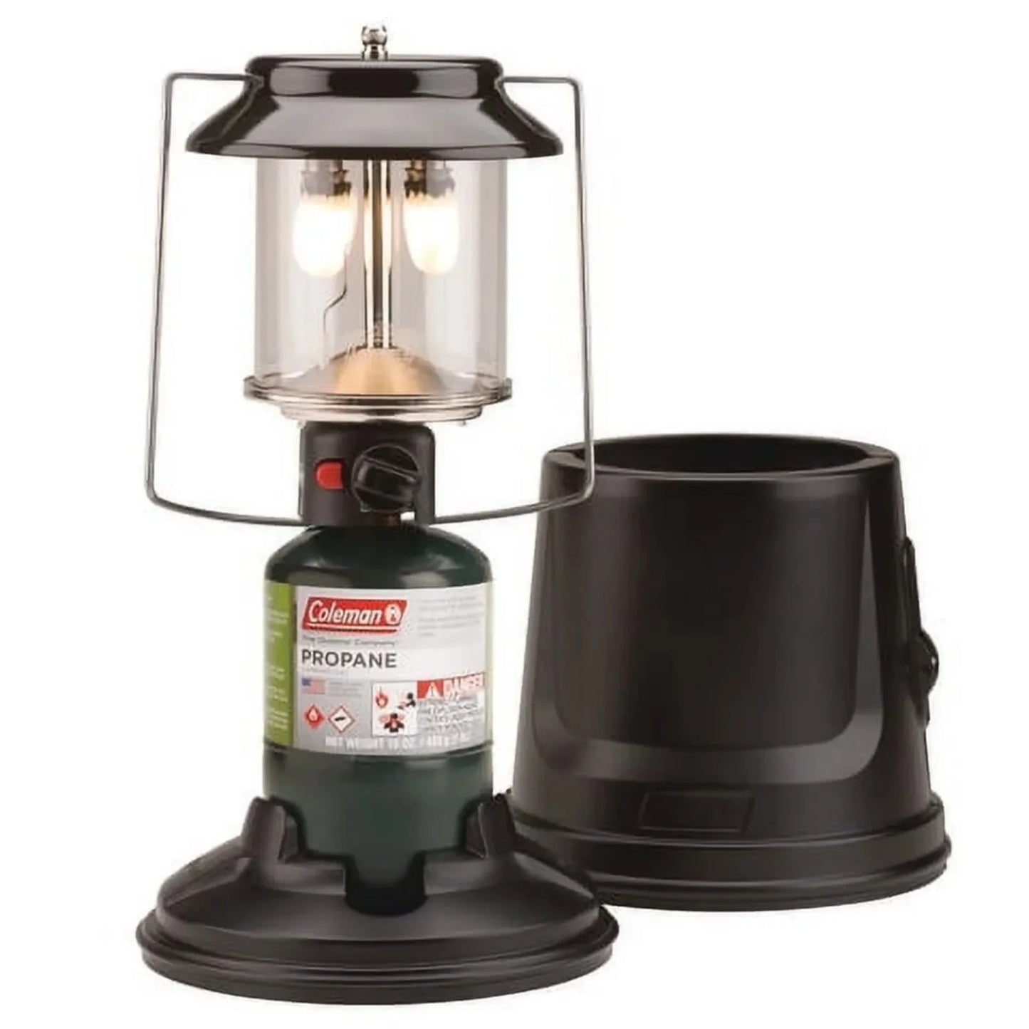 Quick Pack Propane Lantern 810 Lumens Two Mantles Camping Light