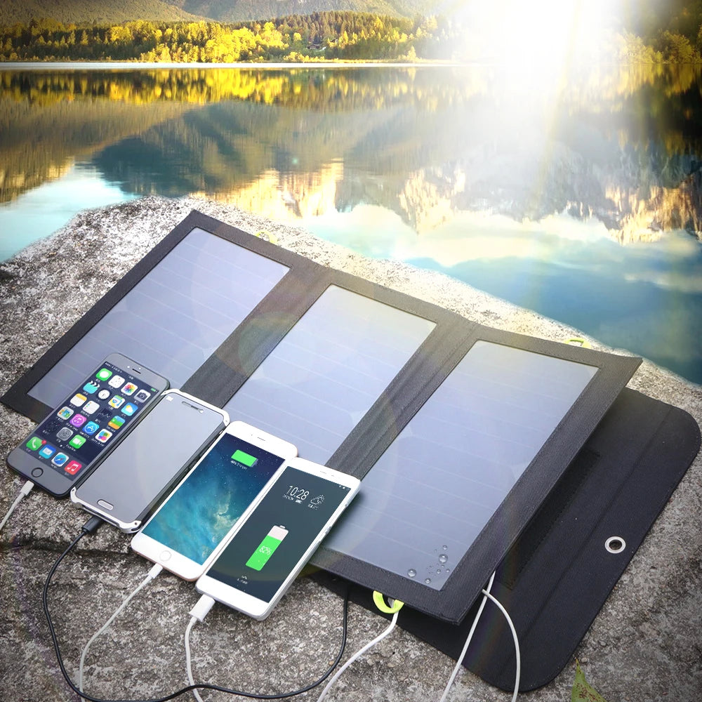 ALLPOWERS 21W Solar Panel Portable Battery Charger 10000mAh Waterproof