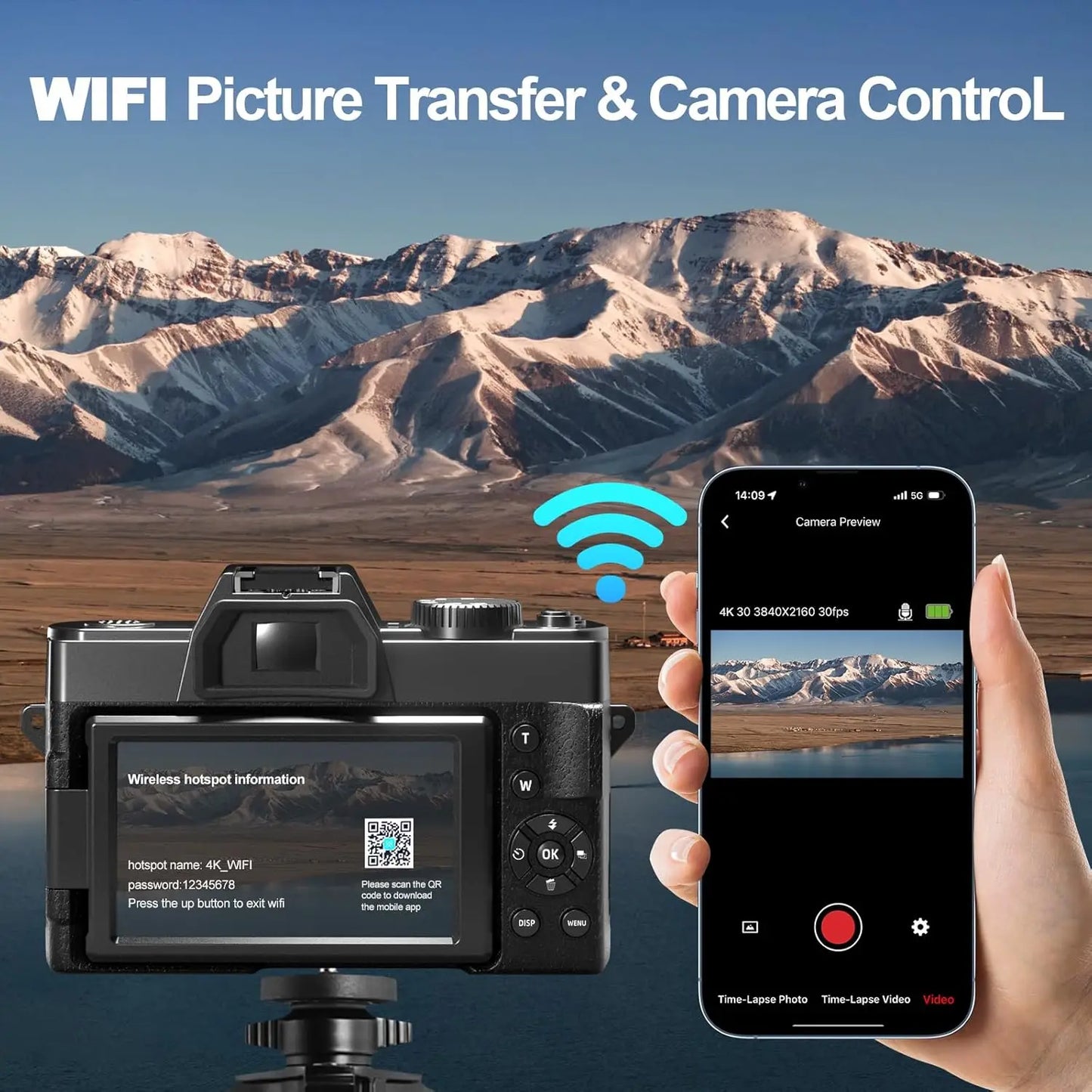 NBD 4K Digital Camera 48MP With 16X Zoom For Photography