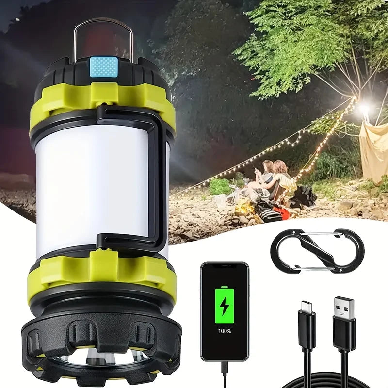 Rechargeable LED Camping Lantern 1000LM With 6 Modes 4000mAh