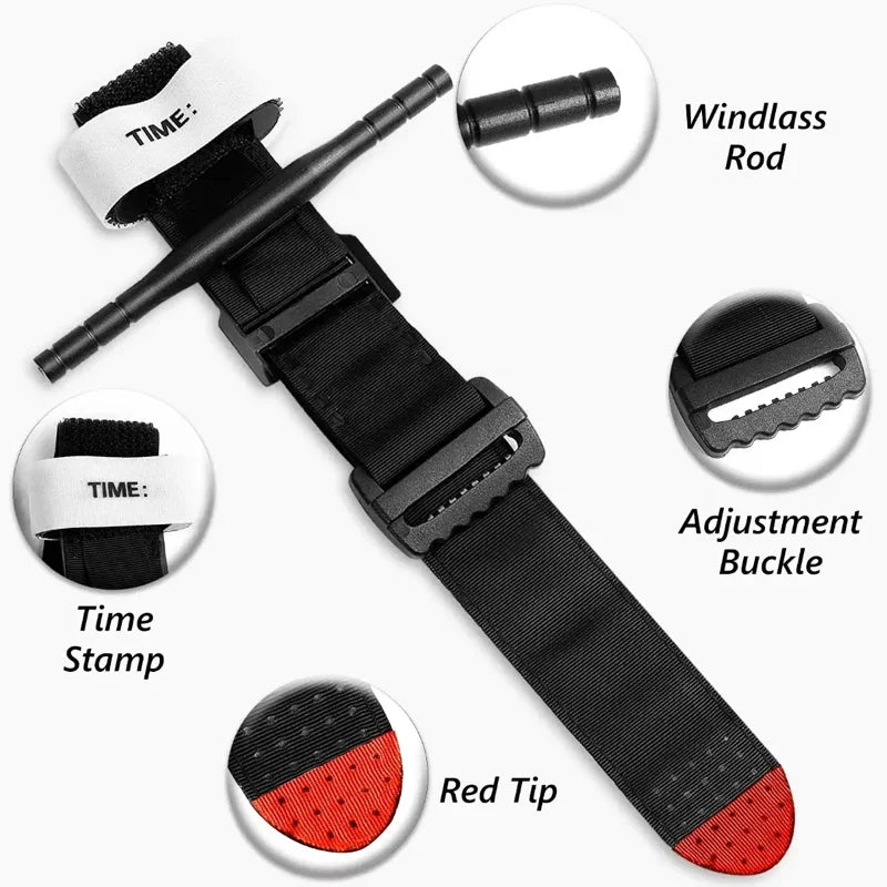 Emergency Belt Tourniquet Set for Medical Survival