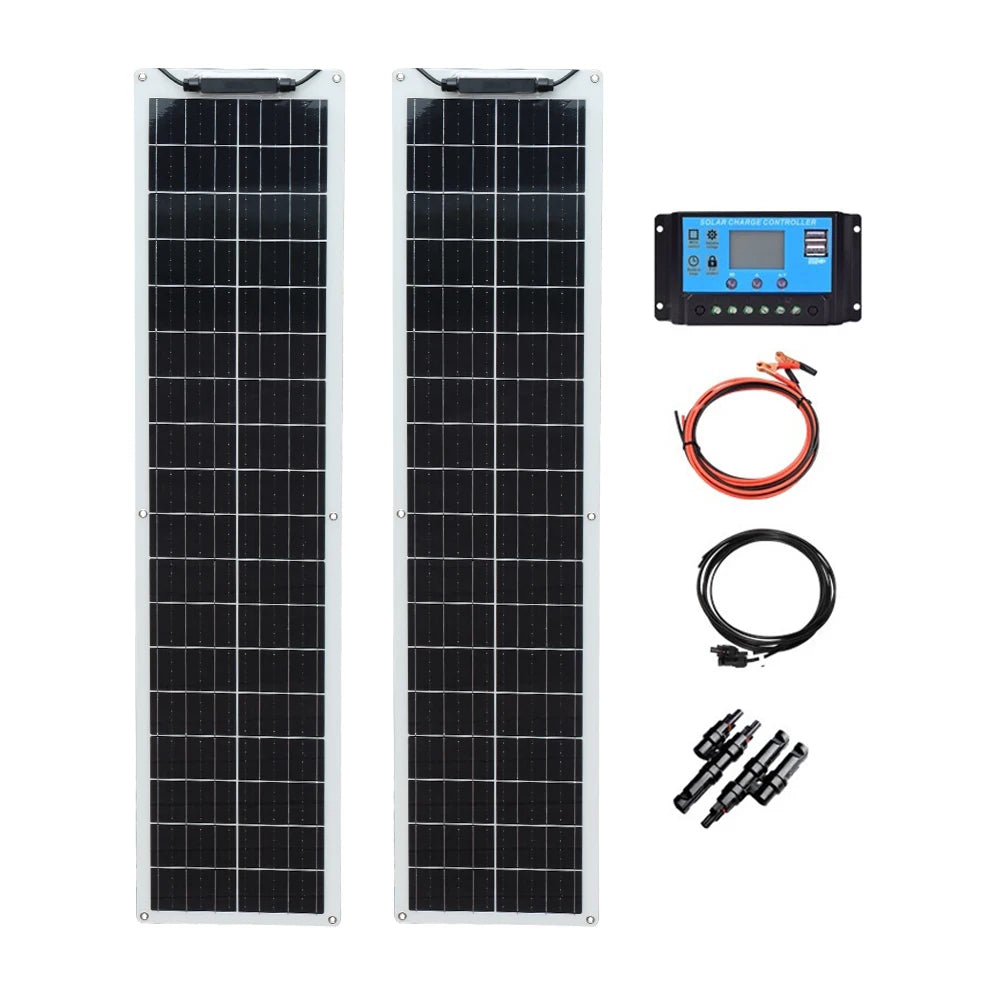 WUZECK 50W Solar Panel Kit for 12V 24V Systems Outdoor