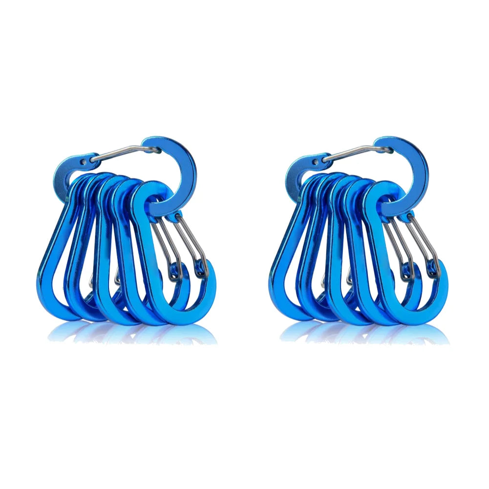 Aluminum Alloy Carabiner Keychain Set For Camping And Hiking