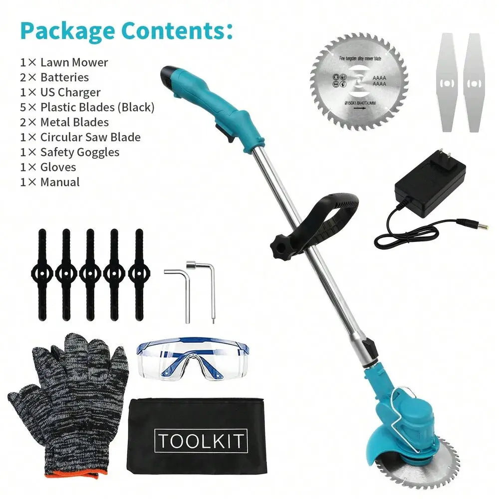 XMSJ Cordless Grass String Trimmer Lawn Edger Wacker Cutter