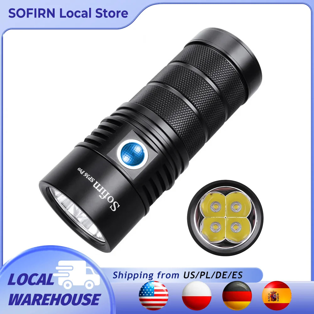 Sofirn SP36 Pro 8000lm Flashlight USB C Rechargeable