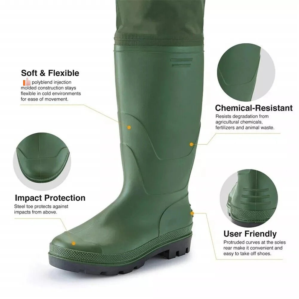 Night Cat Unisex Chest Wader Waterproof Fishing Gear With Boots