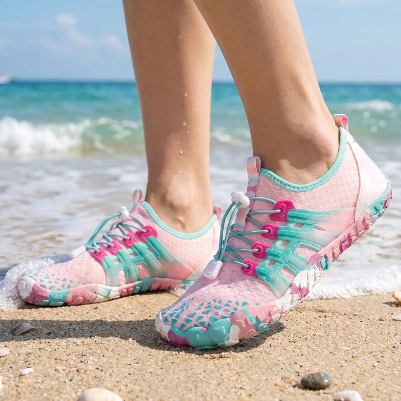 Women Aqua Shoes Anti-Slip Quick-Dry Beach Beach Barefoot Shoes Outdoor Lightweight Sneakers Hiking Surfing Boating Fishing