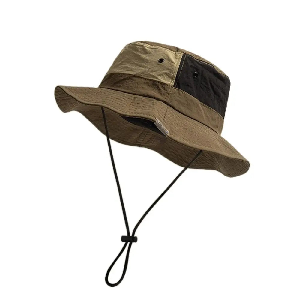 Sun Protection Wide Brim Bucket Hat Quick Dry Anti UV