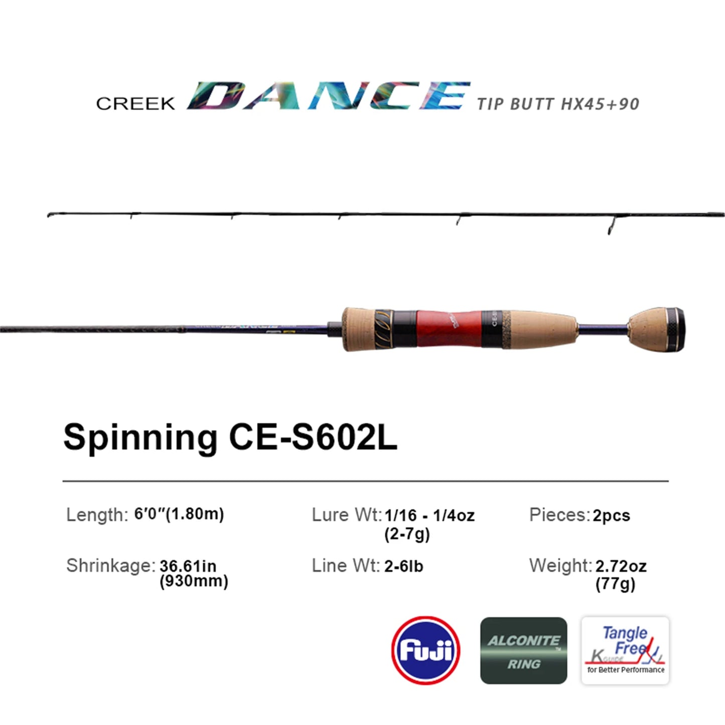 PureLure Trout Fishing Rod BFS Casting UL Spinning Travel Rod
