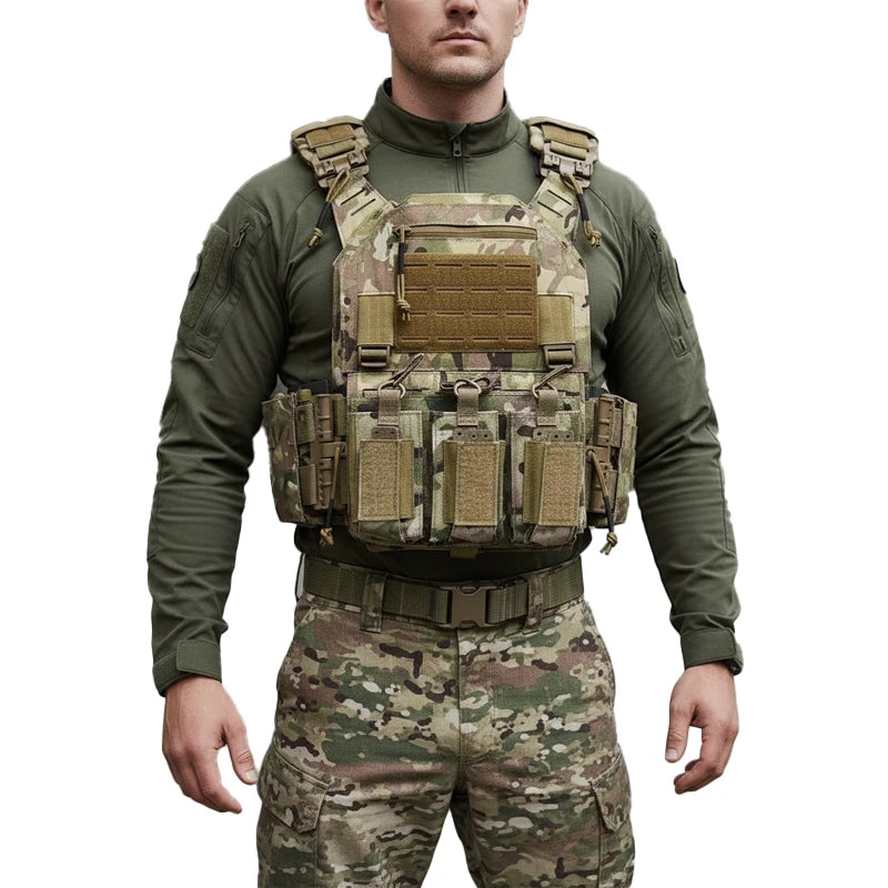 Nylon Tactical Plate Carrier Vest Molle System for Outdoors