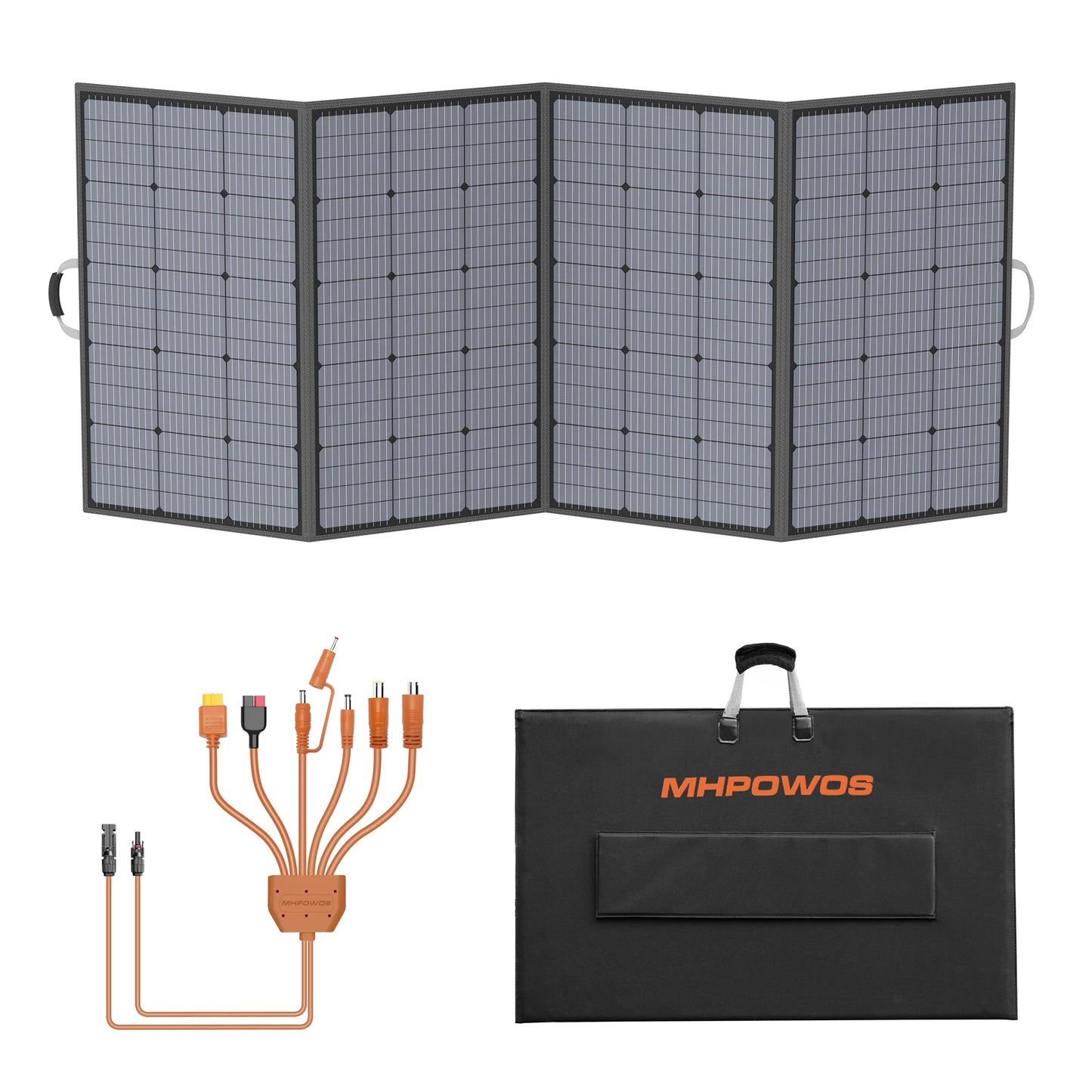 MHPOWOS 400W Portable Solar Panel Power Backup 31V Foldable Charger