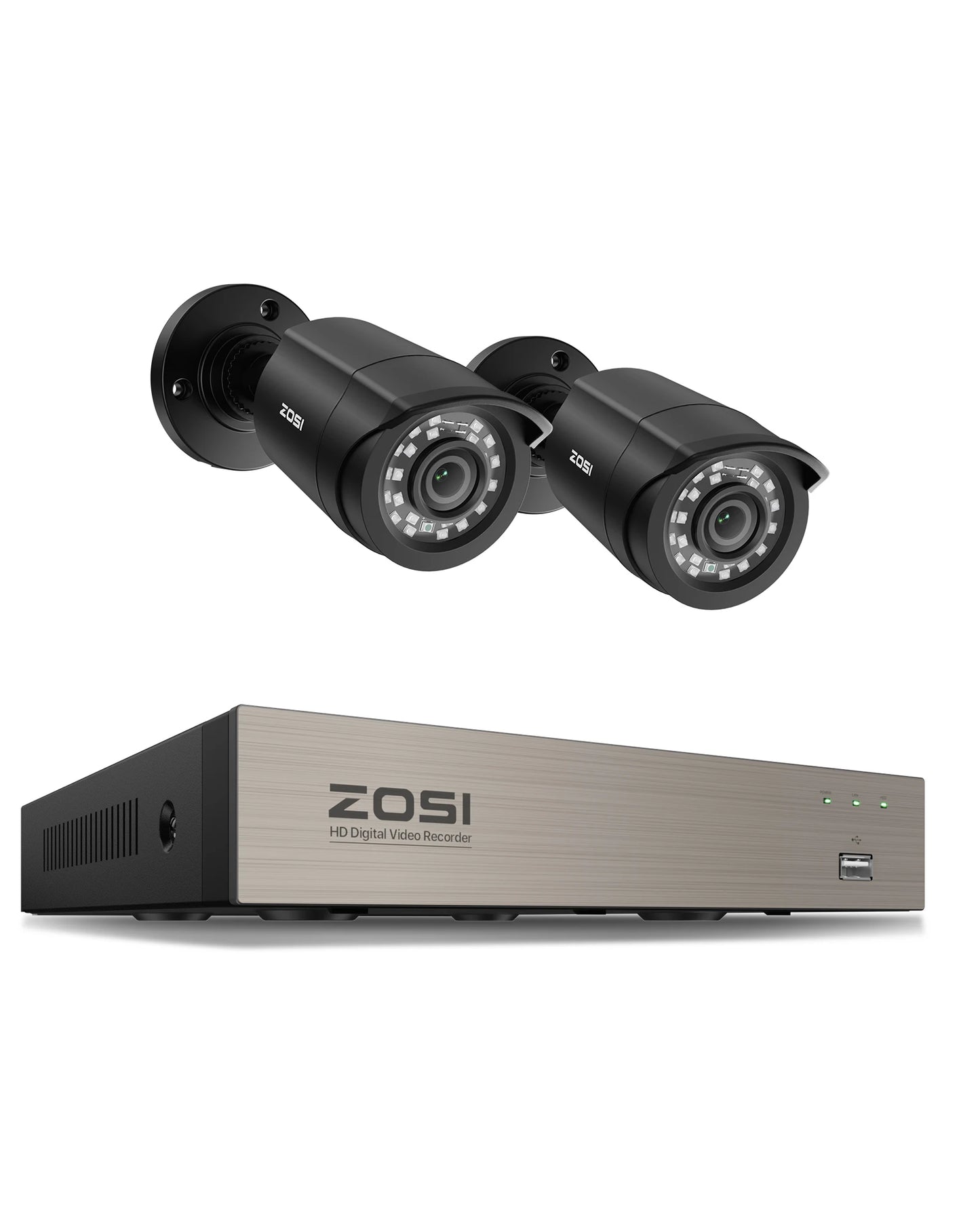 ZOSI 8CH 1080P CCTV System With 2MP Wired Outdoor Cameras