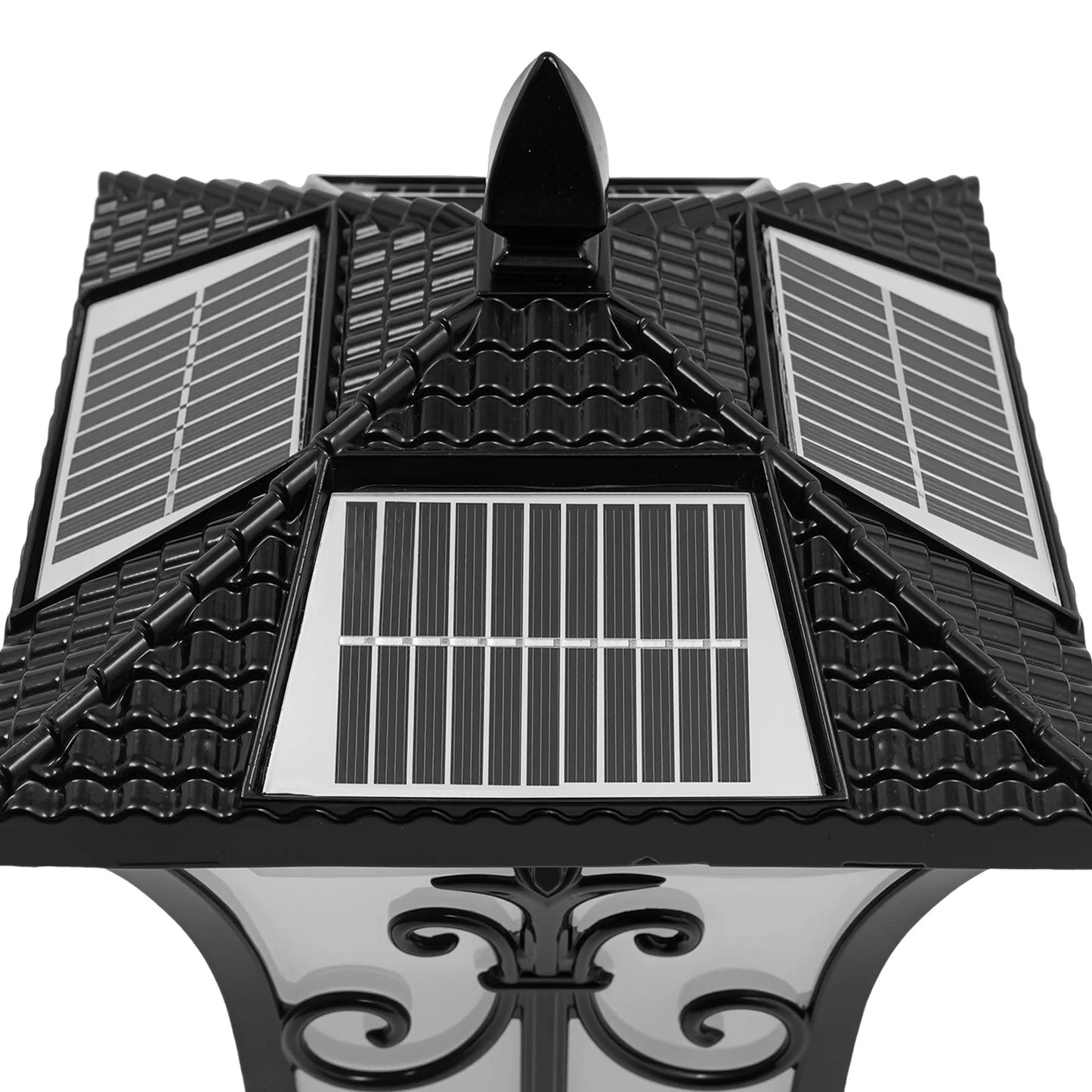Outdoor Solar Post Light With Remote Control IP44 Water Resistant