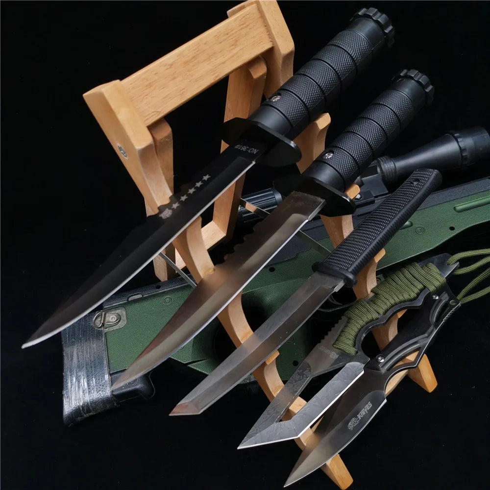 Spring Assisted Tactical Knife Switchblade Outdoor Multitool Tanto Hunting