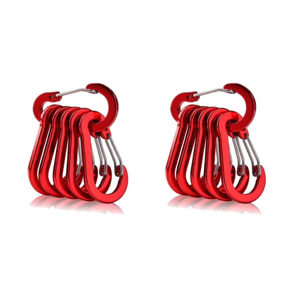 Aluminum Alloy Carabiner Keychain Set For Camping And Hiking