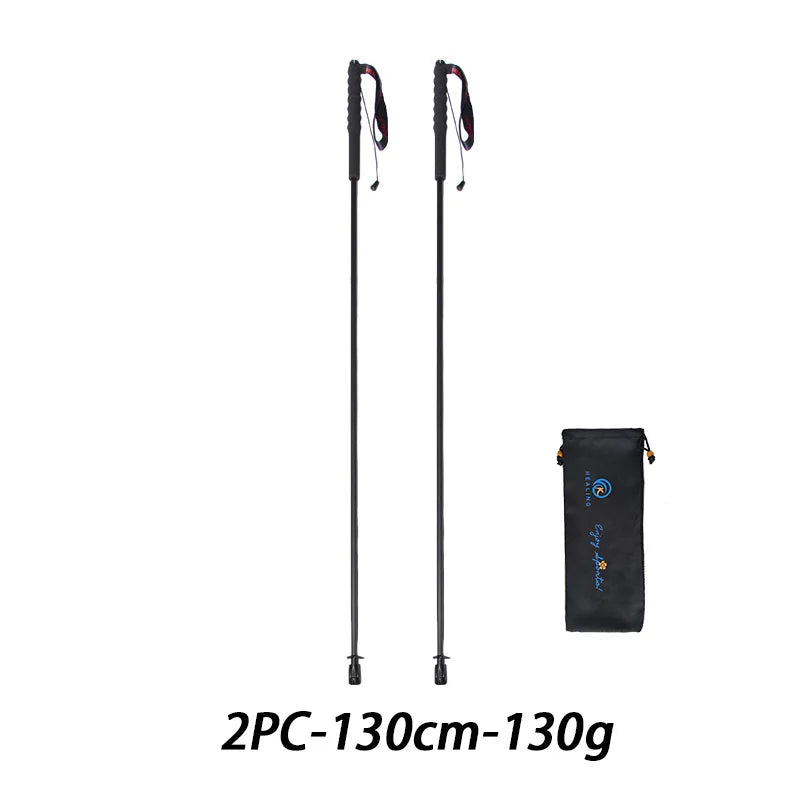 OKHEALING Ultra Light Foldable Carbon Fiber Trekking Poles For Hiking