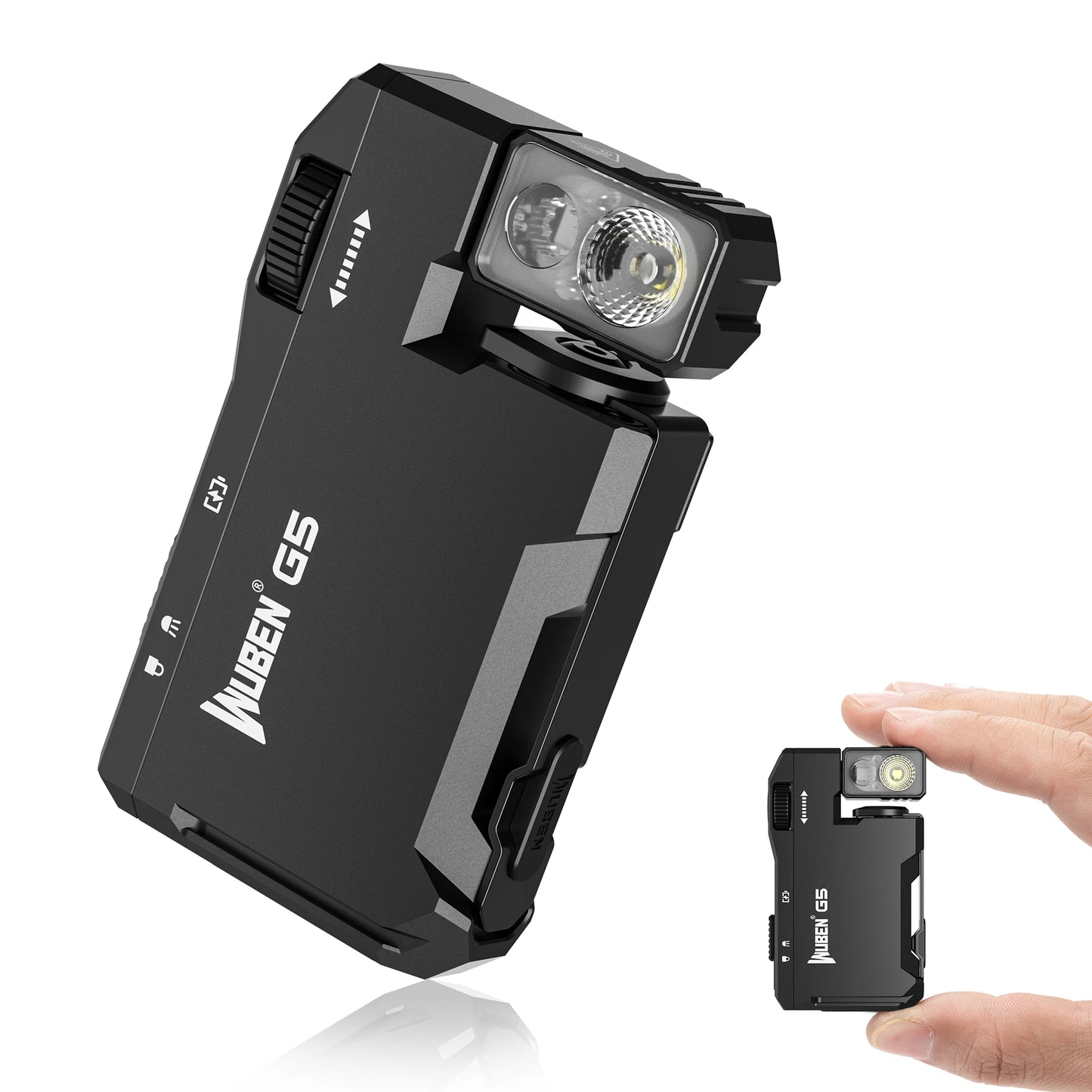 WUBEN G5 Rechargeable EDC Flashlight 400 Lumens RGB Light
