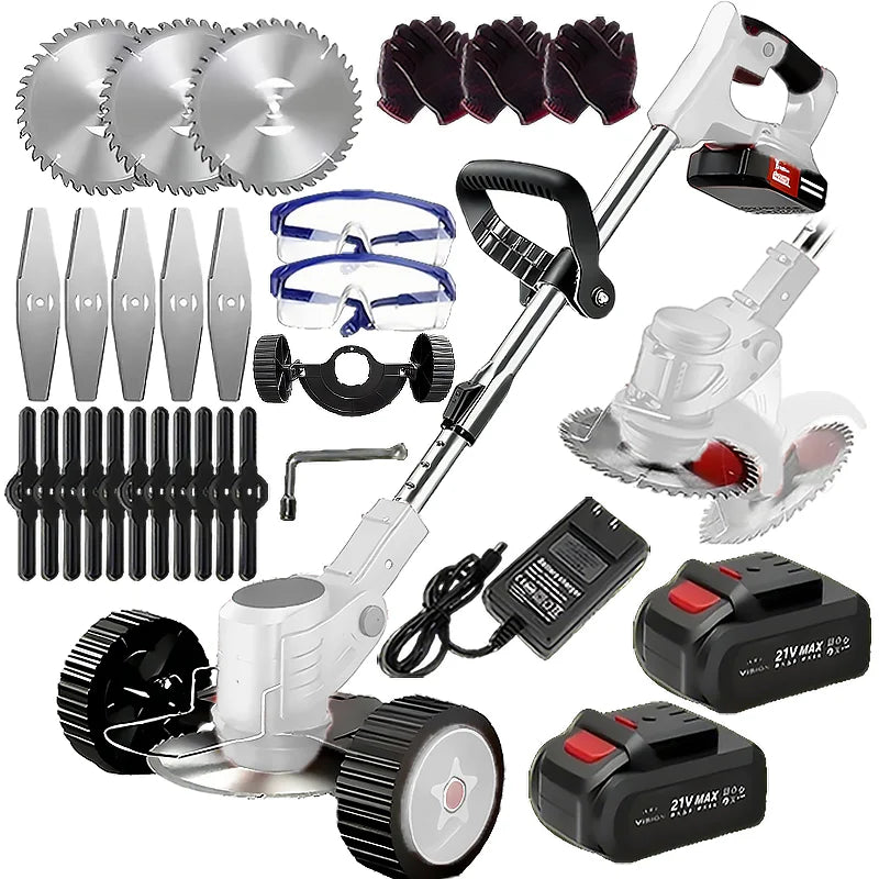 Wireless Portable Weed Trimmer Edger With Dual Lithium Batteries