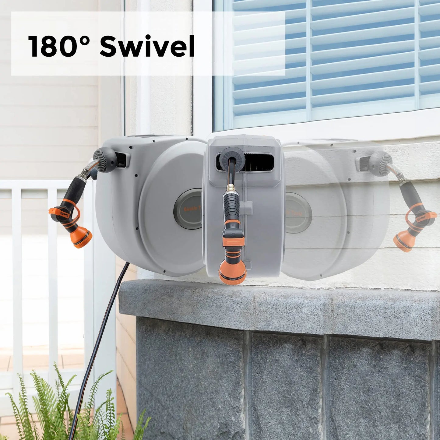 Giraffe Tools CW20 Retractable Hose Reel With Swivel Bracket