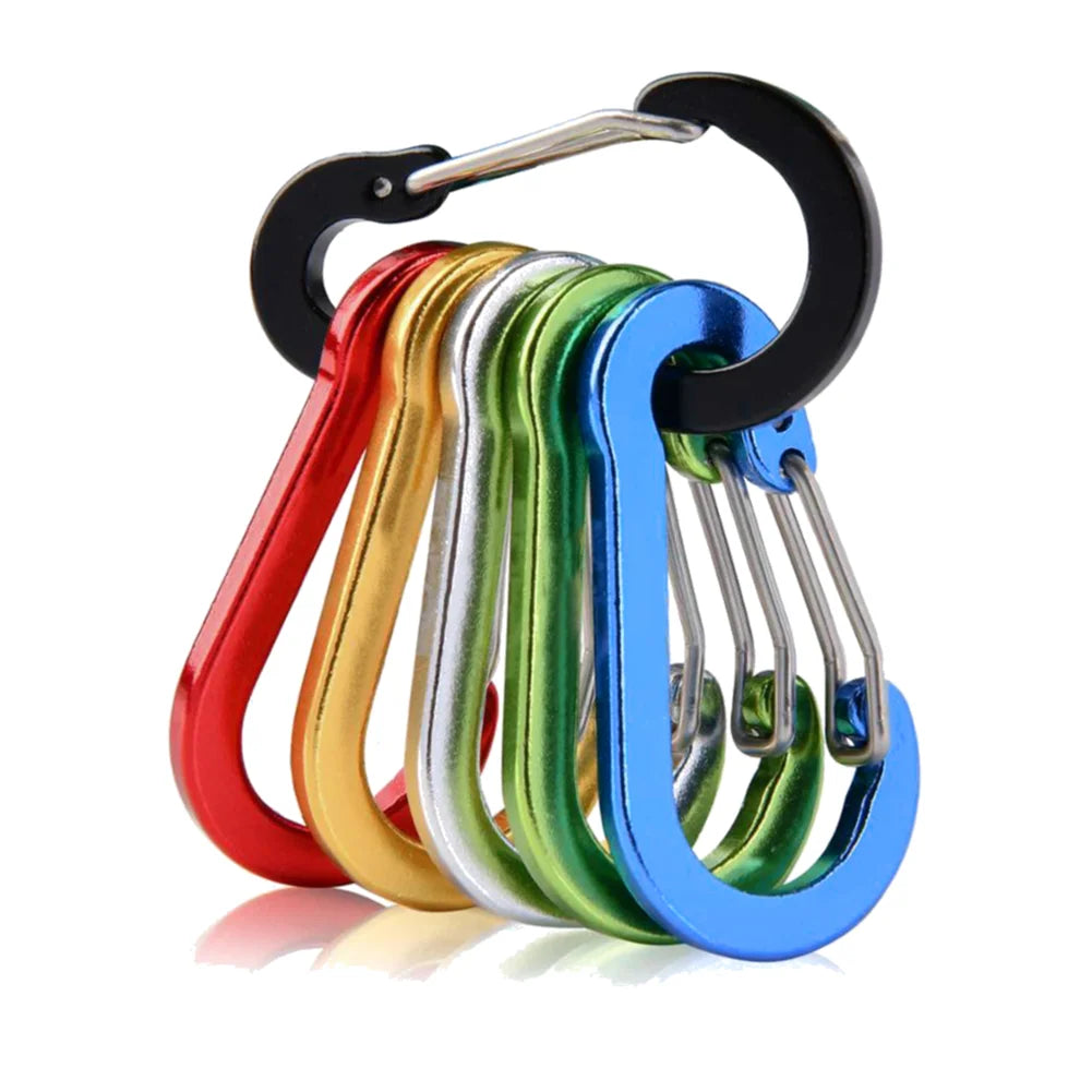 Aluminum Alloy Carabiner Keychain Set For Camping And Hiking
