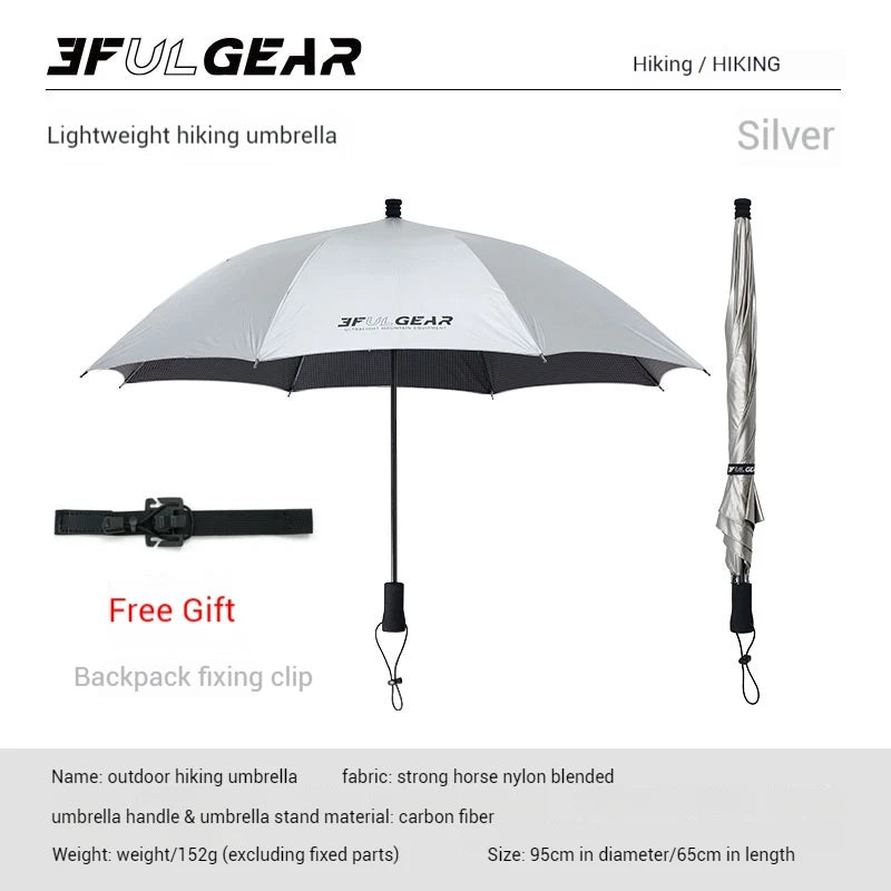3F UL GEAR Hiking Umbrella Carbon Fiber Ultralight Rainproof