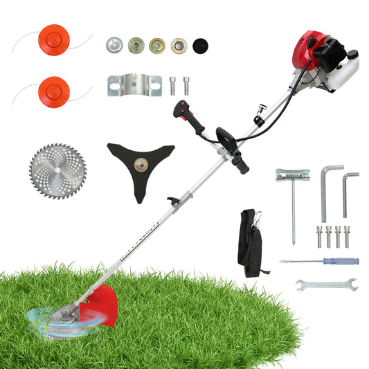 Gasoline Lawn Mower 2-Stroke 4 In 1 With Telescopic Handle