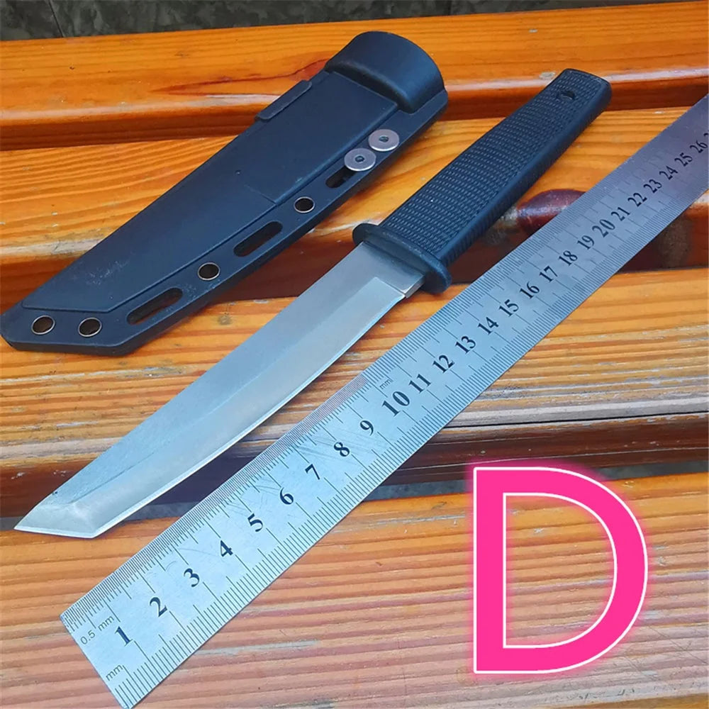 Fixed Blade Bowie Knife With ABS Handle And Protective Sheath
