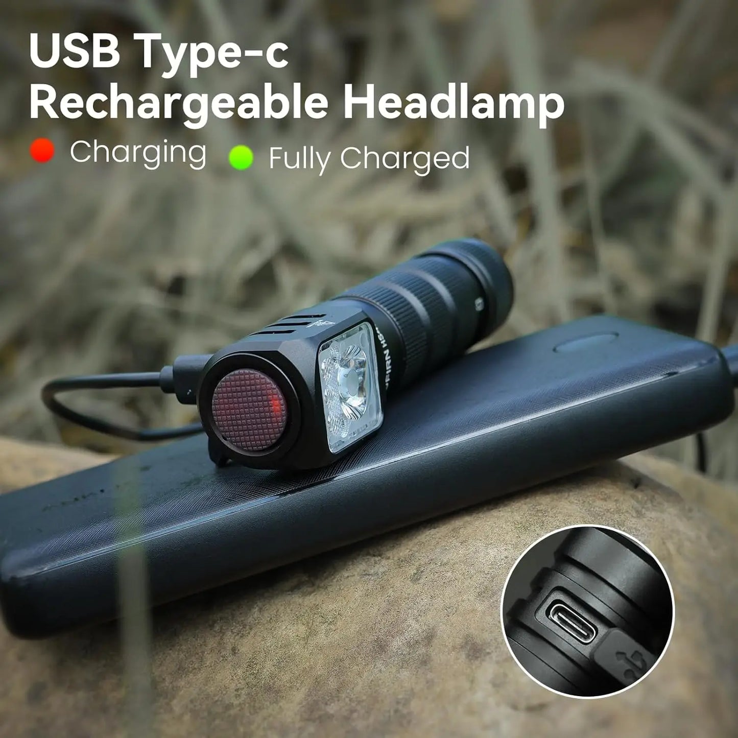 Sofirn HS42 Headlamp 2100lm USB C Rechargeable Flashlight for Camping