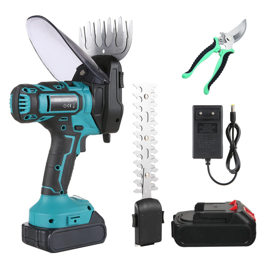 20V Cordless Grass Shears Handheld Grass Trimmer 2 in 1 Electric Grass Clippers & Power Hedge Trimmers Cordless for Gardening wi