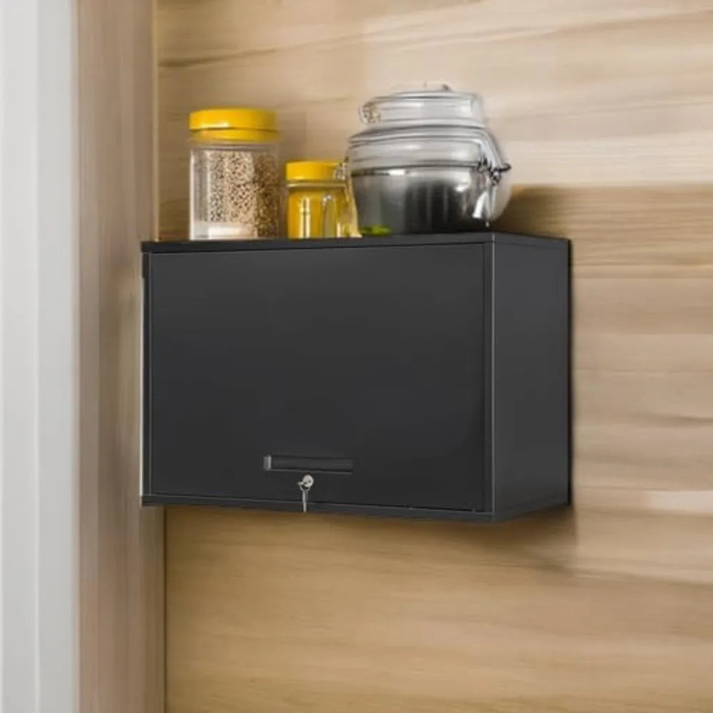 Metal Garage Wall Cabinet with Doors and Shelves, Wall Mounted Metal Storage Cabinet, Floating Garage Tool Cabinet, Customized
