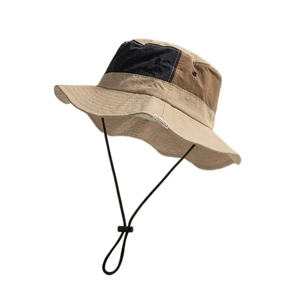 Sun Protection Wide Brim Bucket Hat Quick Dry Anti UV