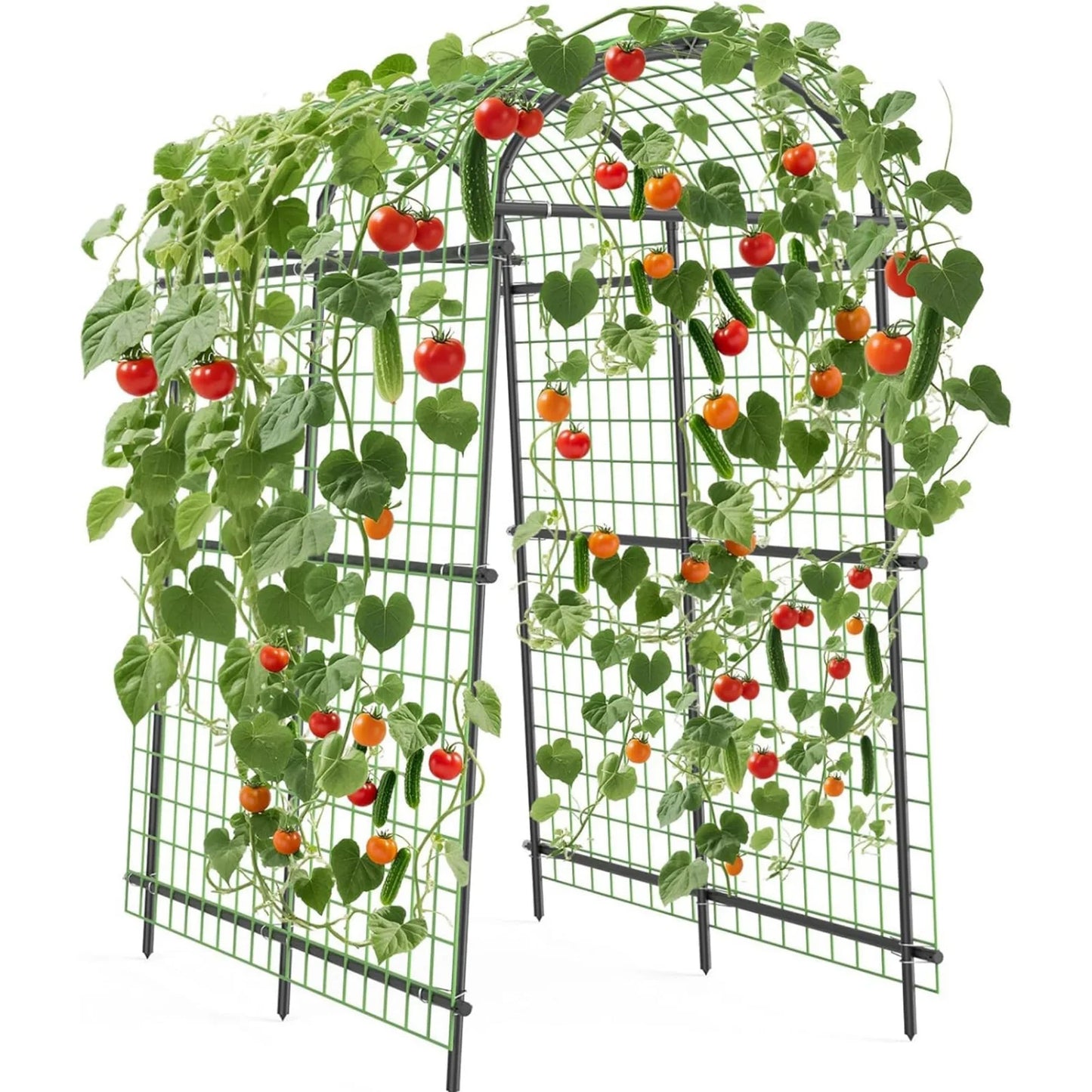 Extra Tall 7.5FT Garden Arch Trellis, 35-45in Adjustable Outdoor Arbor For Climbing Plants, Wedding Party Backdrop Frame