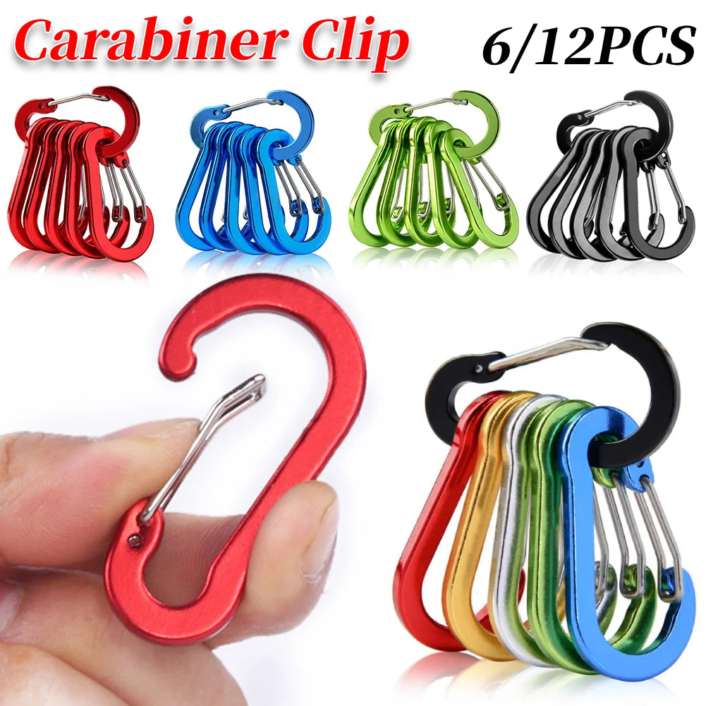 Aluminum Alloy Carabiner Keychain Set For Camping And Hiking