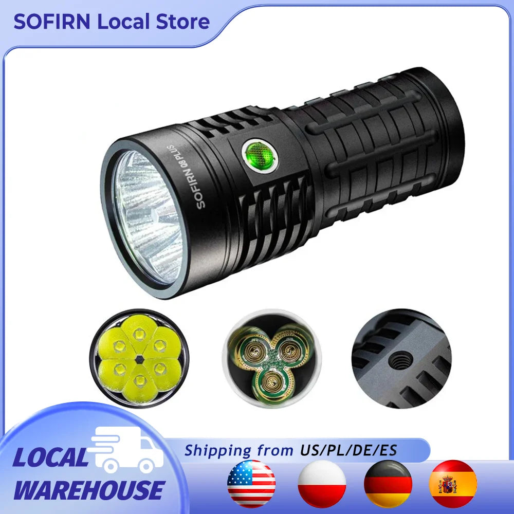 Sofirn Q8 Plus 16000lm Anduril 2 Flashlight USB C 21700